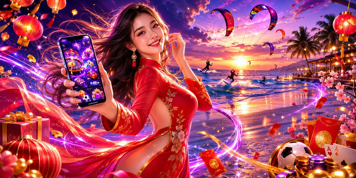 Phong bì đỏ may mắn và trang phục áo dài tại Mũi Né – lễ hội gaming tom690
